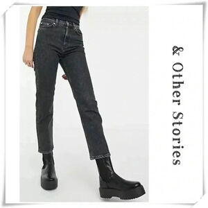 &‎ Other Stories gray straight leg jeans 25